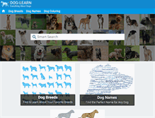 Tablet Screenshot of dog-learn.com